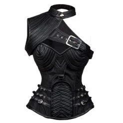 Black Armor Steampunk Corset -Gothic Clothing Store black armor1