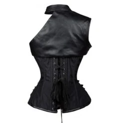 Black Armor Steampunk Corset -Gothic Clothing Store black armor3
