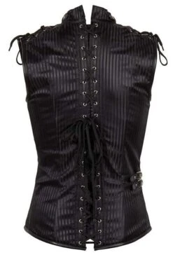 Striped Collar Steampunk Corset (Men) -Gothic Clothing Store corset6