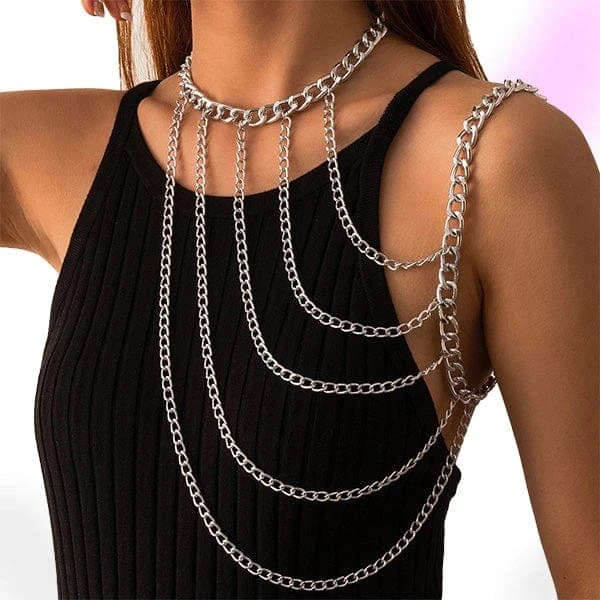 Valkyrie Shoulder Chain Necklace 1 Valkyrie Shoulder Chain Necklace