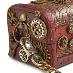 Wooden Treasure Box Mini Bag -Gothic Clothing Store i