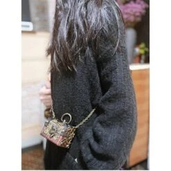 Wooden Treasure Box Mini Bag -Gothic Clothing Store k