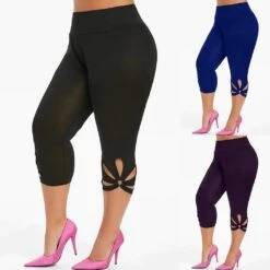 High Waist Sexy Plus Size Leggings -Gothic Clothing Store l6