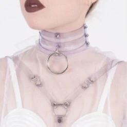 Caged Ring Choker -Gothic Clothing Store product image 108083434