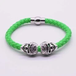 Skull Braided Bracelet -Gothic Clothing Store product image 109228758
