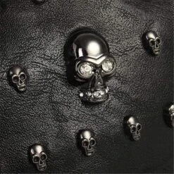 Skull Face Studded Purse -Gothic Clothing Store product image 112179217