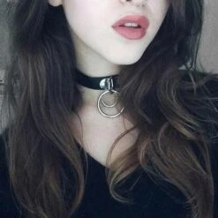 Double Ring Goth Choker -Gothic Clothing Store product image 117510950