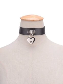 Heart Lock Choker -Gothic Clothing Store product image 125618589