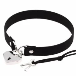 Heart Lock Choker -Gothic Clothing Store product image 125618591