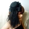 Gothic/Steampunk Mini Top Hat Hairclip