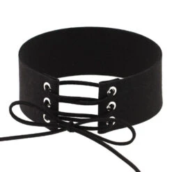 Velvet Aesthetic Lace Up Choker 22 Velvet Aesthetic Lace Up Choker -Gothic Clothing Store product image 153073088