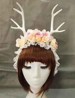 Elegant Antler Headband (white) -Gothic Clothing Store product image 164392066