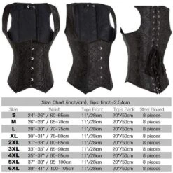 Gothic/Steampunk Steel Boned Waist Trainer Corset 8 -Gothic Clothing Store product image 18377113