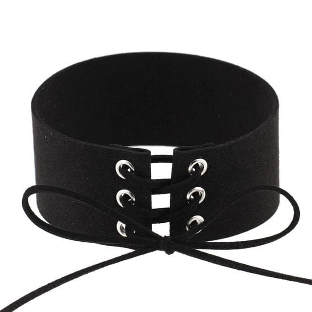 Velvet Aesthetic Lace Up Choker 9 Velvet Aesthetic Lace Up Choker - Image 9