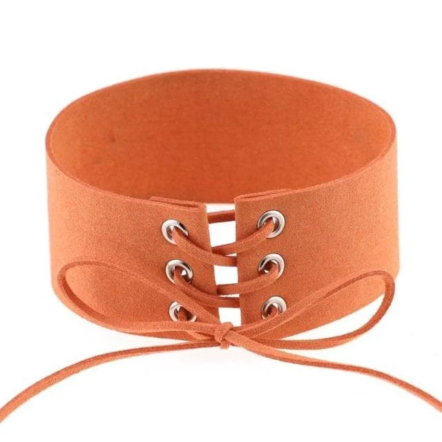 Velvet Aesthetic Lace Up Choker 14 Velvet Aesthetic Lace Up Choker - Image 14