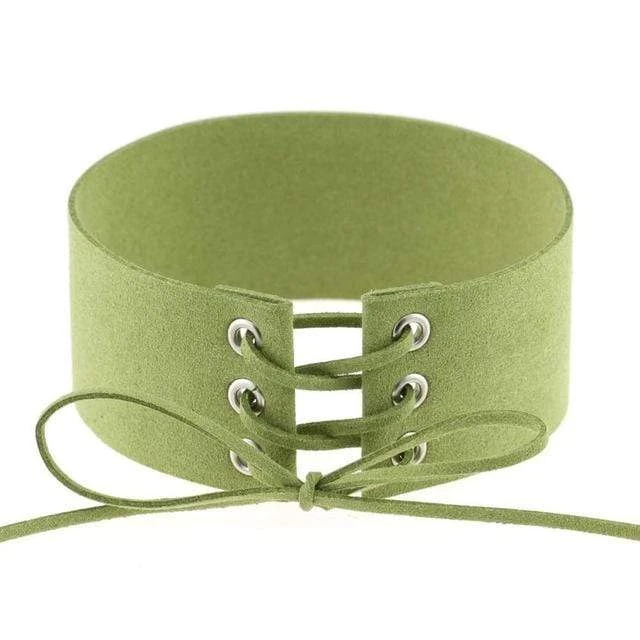Velvet Aesthetic Lace Up Choker 18 Velvet Aesthetic Lace Up Choker - Image 18