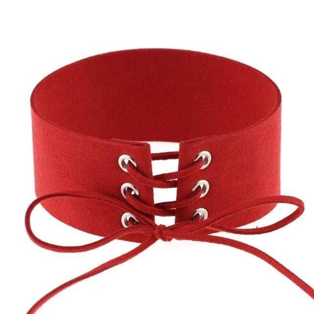 Velvet Aesthetic Lace Up Choker 15 Velvet Aesthetic Lace Up Choker - Image 15