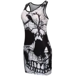 Raven Skull Vintage Dress -Gothic Clothing Store product image 272435839