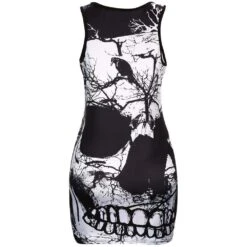 Raven Skull Vintage Dress -Gothic Clothing Store product image 272435845