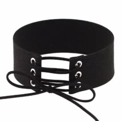 Velvet Aesthetic Lace Up Choker 32 Velvet Aesthetic Lace Up Choker -Gothic Clothing Store product image 276893801