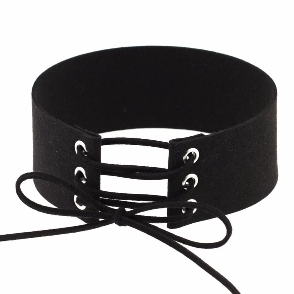 Velvet Aesthetic Lace Up Choker 13 Velvet Aesthetic Lace Up Choker - Image 13