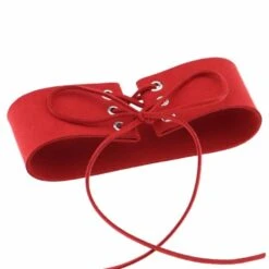 Velvet Aesthetic Lace Up Choker 29 Velvet Aesthetic Lace Up Choker -Gothic Clothing Store product image 276893807