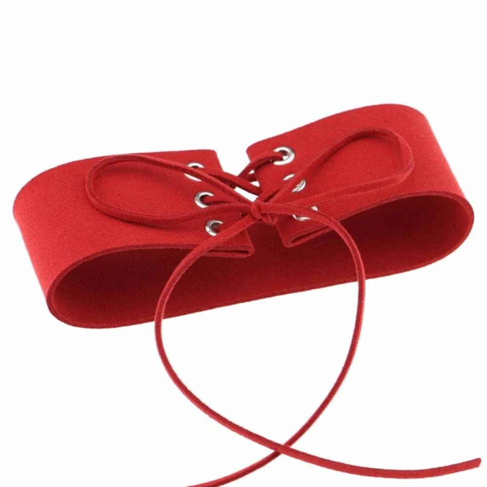 Velvet Aesthetic Lace Up Choker 10 Velvet Aesthetic Lace Up Choker - Image 10