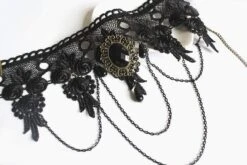 Goth Tassel Lace Necklace -Gothic Clothing Store product image 288634786