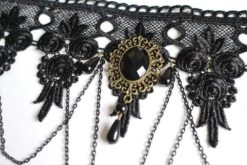 Goth Tassel Lace Necklace -Gothic Clothing Store product image 288634787