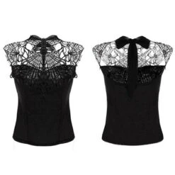 Gothic Laced Turtle Neck Blouse -Gothic Clothing Store product image 328691286