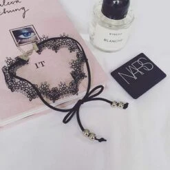 Gothic Lace And Tie Choker -Gothic Clothing Store product image 329422342