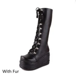 Stack Pack Platform Boots -Gothic Clothing Store product image 346143905