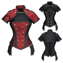 Retro Addiction Steel Bones Overbust Corset -Gothic Clothing Store product image 759425377