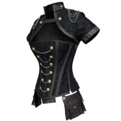Retro Addiction Steel Bones Overbust Corset -Gothic Clothing Store product image 759425380