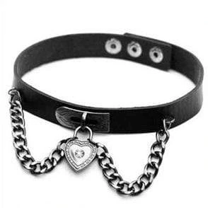 Chained Lock Heart Choker 3 Chained Lock Heart Choker - Image 3