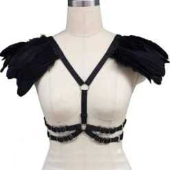 Dark Angel Feather Harness -Gothic Clothing Store product image 84401054