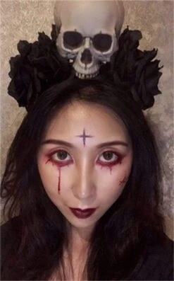 Gothic Skull Rose Headband -Gothic Clothing Store product image 870218173