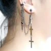 Boho Bohemian Cross Earrings