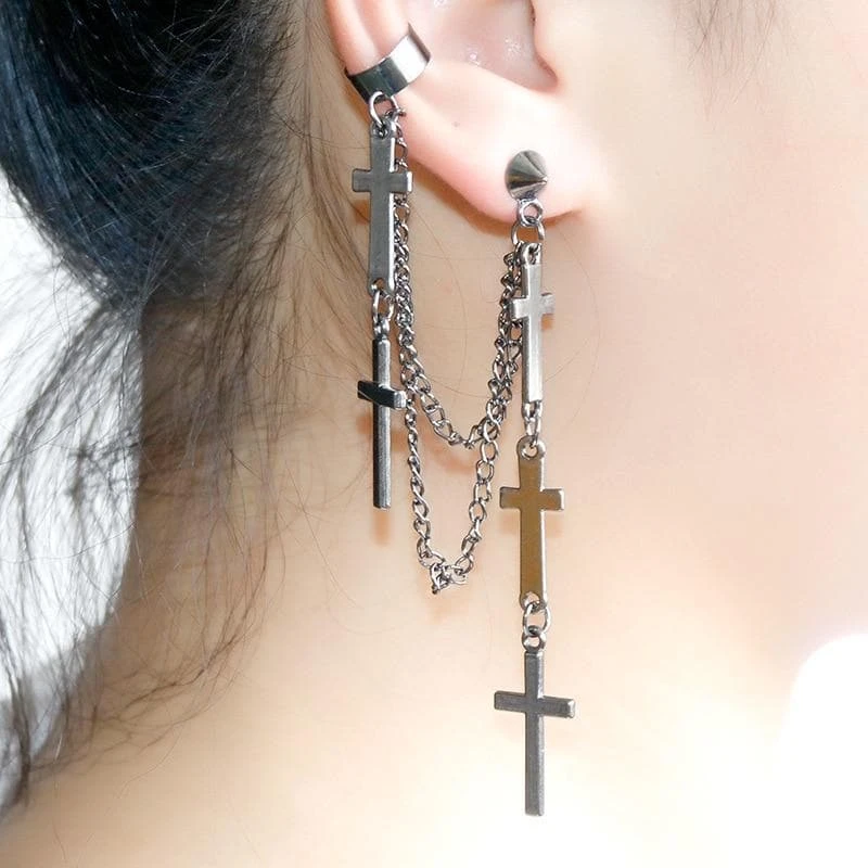 Boho Bohemian Cross Earrings 1 Boho Bohemian Cross Earrings