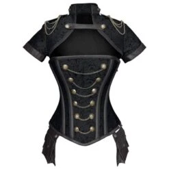 Retro Addiction Steel Bones Overbust Corset -Gothic Clothing Store product image 967677134