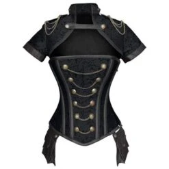 Retro Addiction Steel Bones Overbust Corset -Gothic Clothing Store product image 967677151