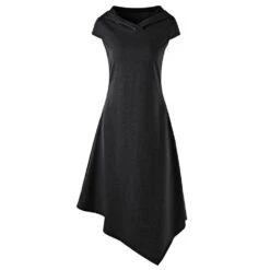 Asymmetrical Sleeveless Hoodie -Gothic Clothing Store q3 8ed591a9 60e7 4e02 889e 79d181c2f4c9