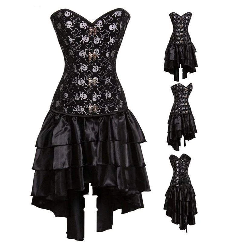 White Pirate Steel Boned Corset 3 White Pirate Steel Boned Corset - Image 3