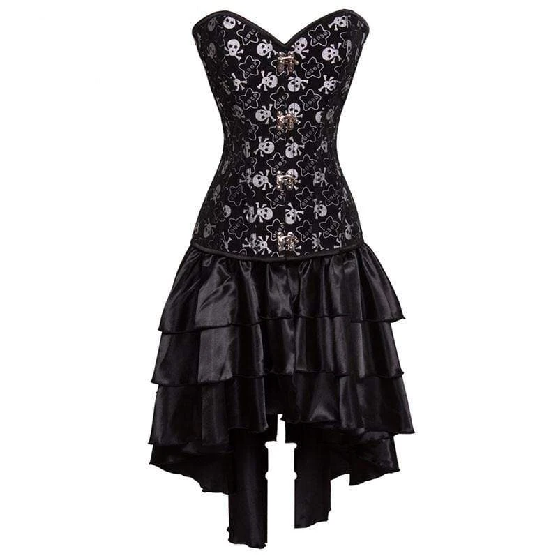 White Pirate Steel Boned Corset 2 White Pirate Steel Boned Corset - Image 2