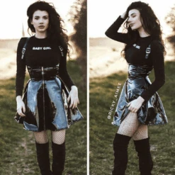 Gothic High Waist Skirt Dress -Gothic Clothing Store ricky aimee 2