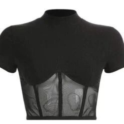 Gothic Hollow Crop Top -Gothic Clothing Store shirt4