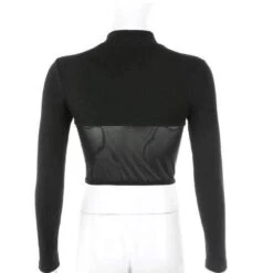 Gothic Hollow Crop Top -Gothic Clothing Store shirt6