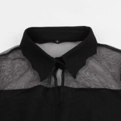 Gothic Flare Sleeve Draped Mini Dress -Gothic Clothing Store snip 20181008162432