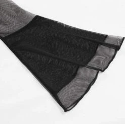 Gothic Flare Sleeve Draped Mini Dress -Gothic Clothing Store snip 20181008162526