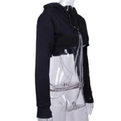 Gothic Chain Crop Hoodie -Gothic Clothing Store snip 20181010163355 copia